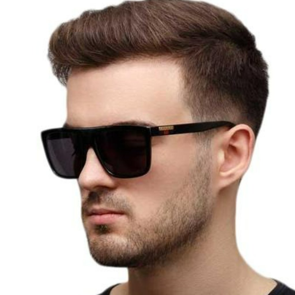 New Gucci Gg0748s 001 Black Gray Rectangle Unisex Sunglasses